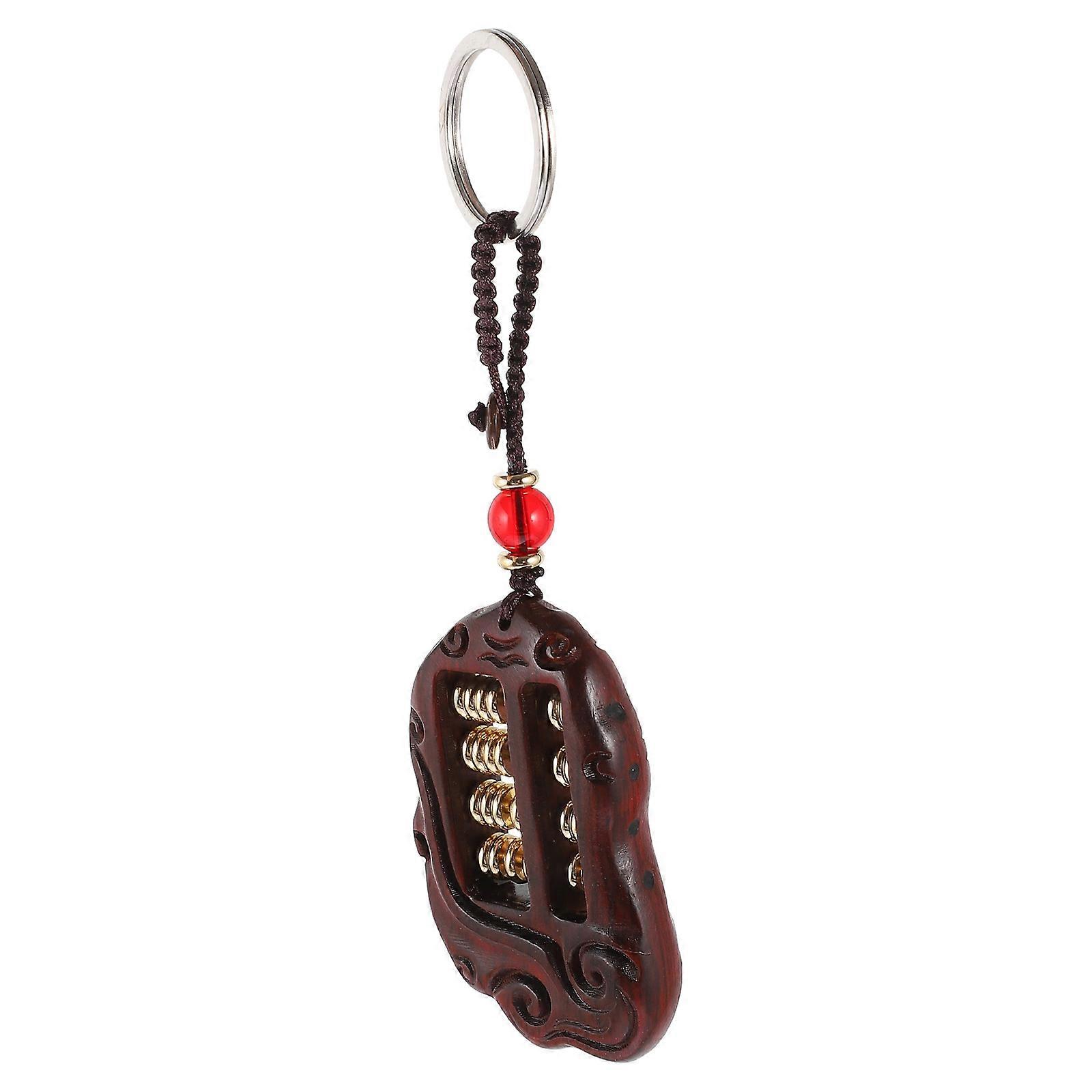 2Pcs Multi Colored Abacus Keychain Pendant For Daily Use Decor Key Ring Accessory