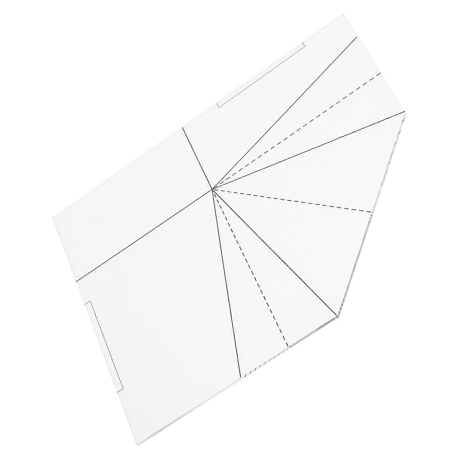 5Pcs Foldable Food Basket Sewing Ruler For Craft Projects Made Of Durable Acrylic Material With Multipurpose Use For Sewers