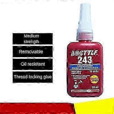 Loctite 243 Thread Lock 50ml Blue Bolt Stud Fast Fix Screw Glue Nut Compound