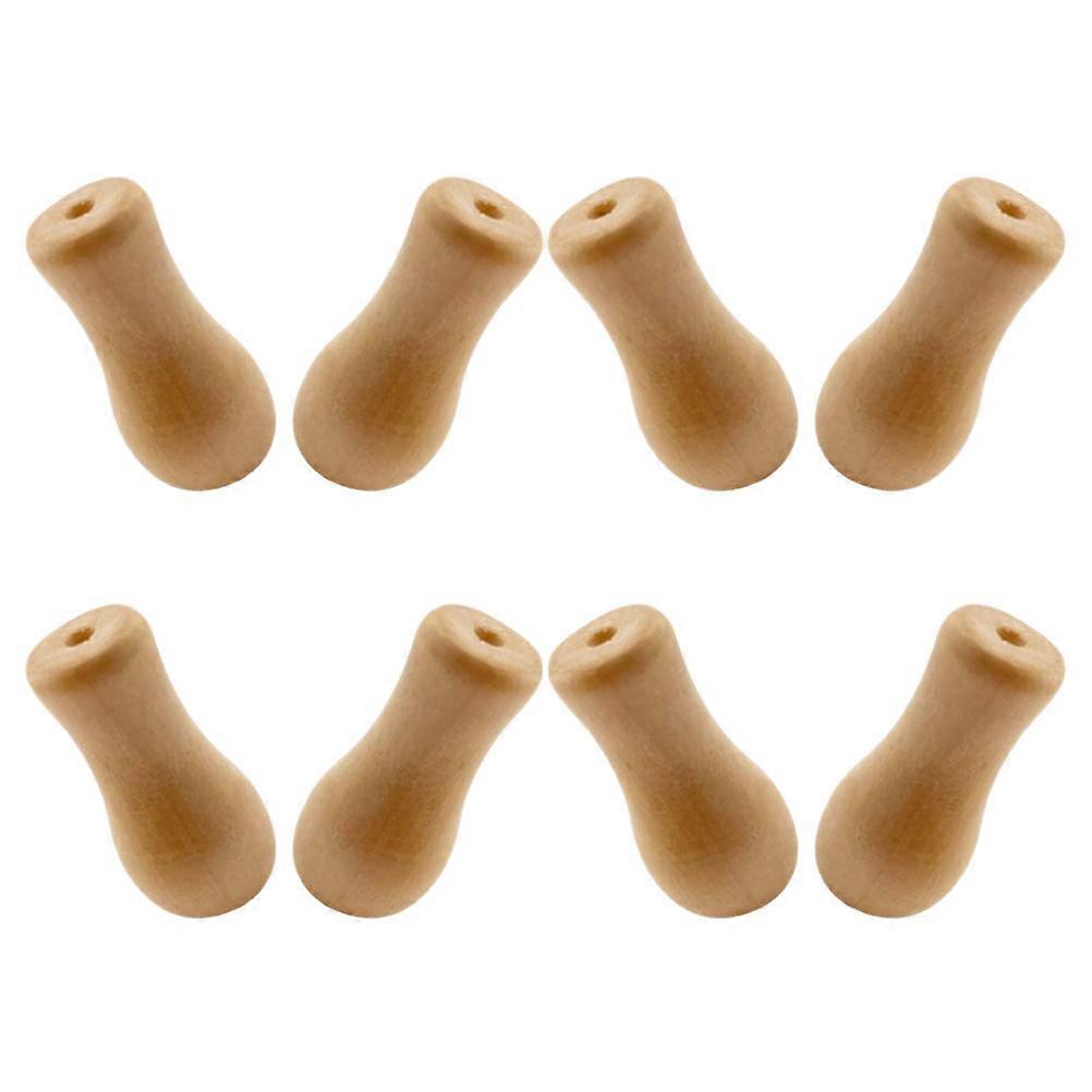 Blind Pull Cord Knobs Wooden Tassel for Home Curtains 40Pcs