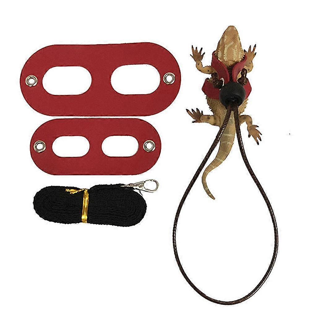 Lizard Harness Pet Chest Leash Without Wing with 4Sets for Reptile Use