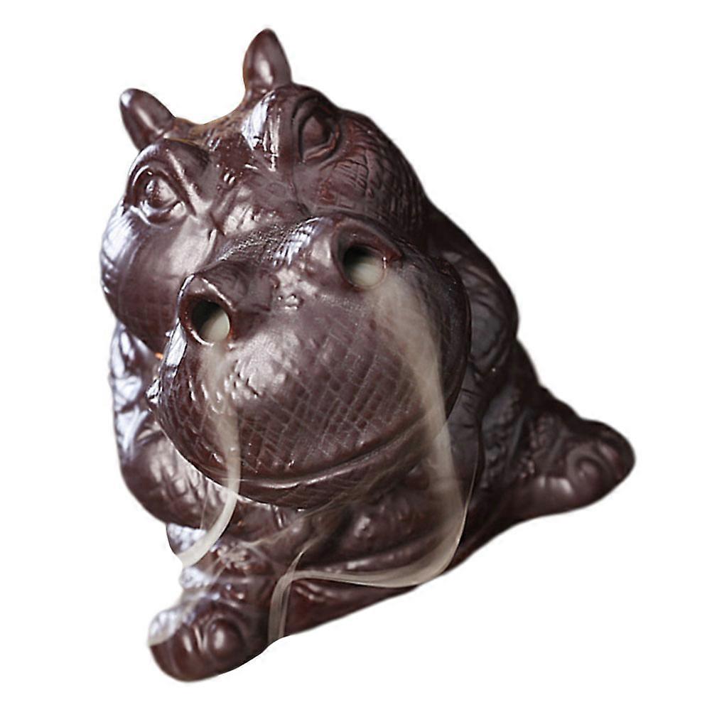 Ceramic Incense Holder Hippopotamus Burner for Decor 5Pcs Set