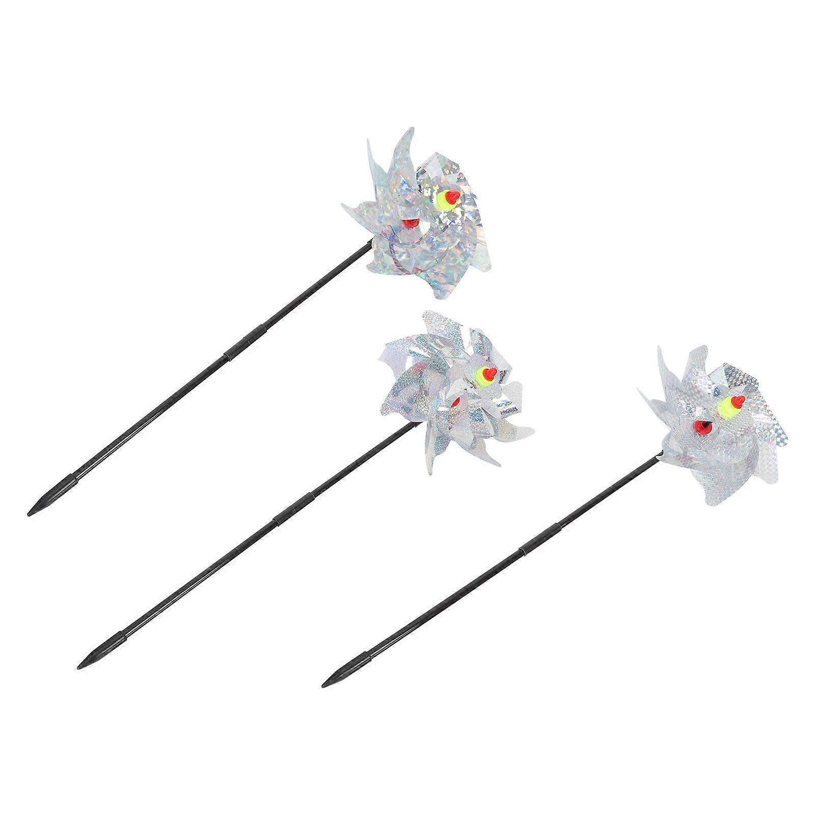 Reflective Windmill Bird for Garden Bird Deterrent 6Pcs