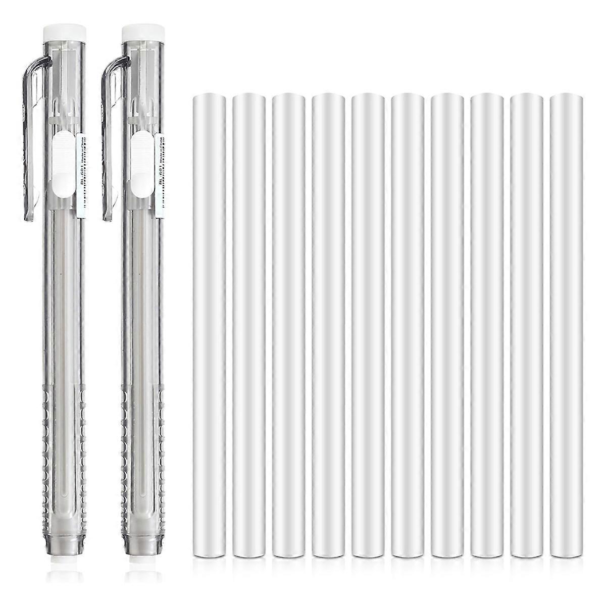 2Pcs Mechanical Eraser Pen for Artists Drawing Drafting Painting
