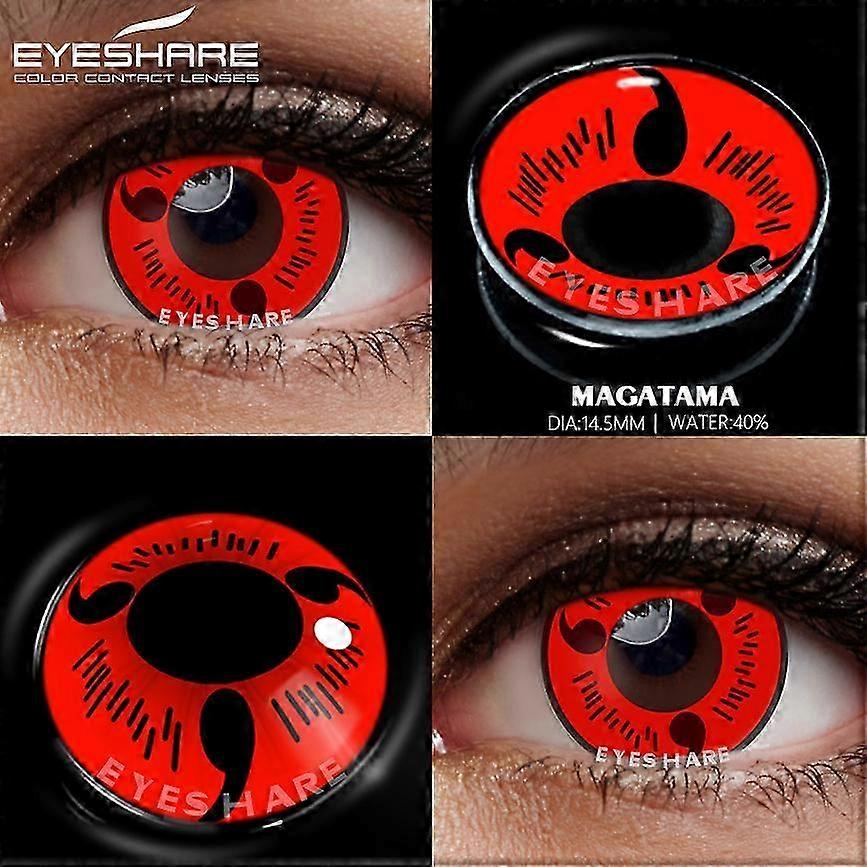 هالوين تأثيري العدسات اللاصقة الملونة للعيون العدسات الملونة التجميلية العدسات السوداء العدسات اللاصقة الجمال مكياج العيون