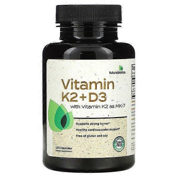 FutureBiotics, Vitamin K2 + D3 with Vitamin K2 as MK-7, 120 Capsules