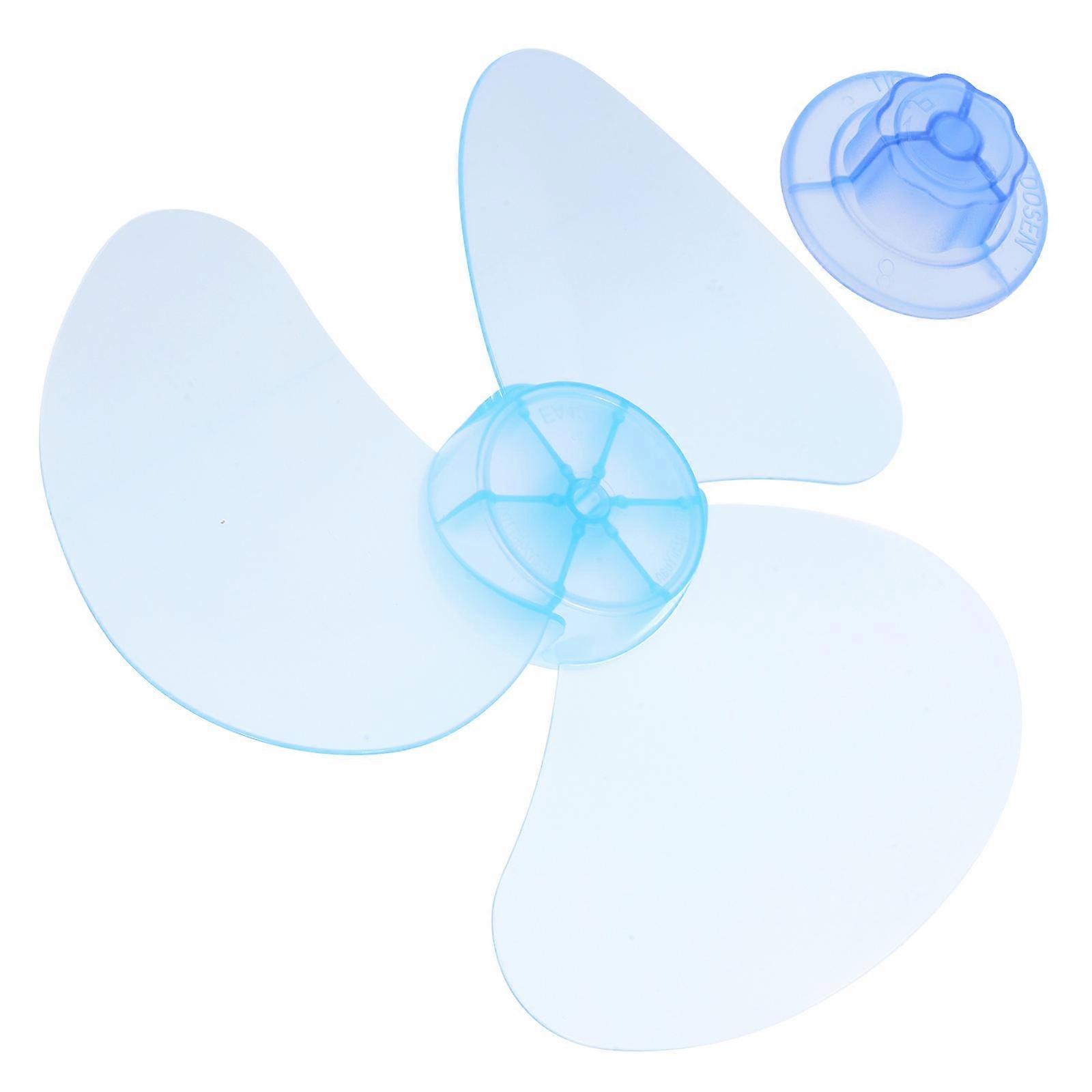 Transparent Blue Fan Replacement Electric Fan Plastic 3Pcs