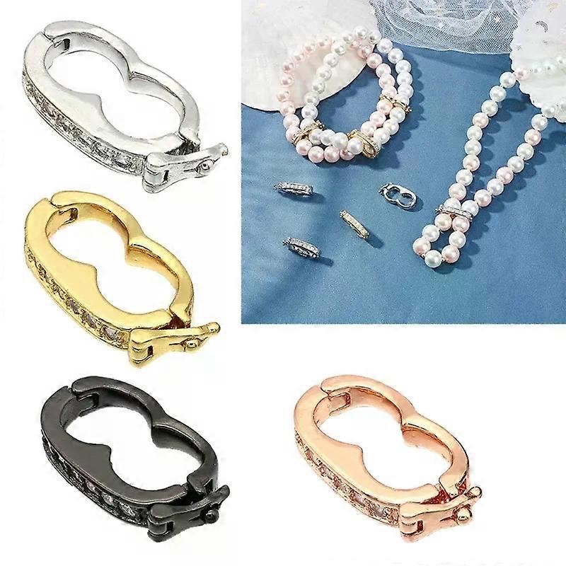 Necklace Chain Shortener Enhancer Interchangeable Bail Clasp Peanut Shortener Clasp Pearl Enhancer Clasp Connector
