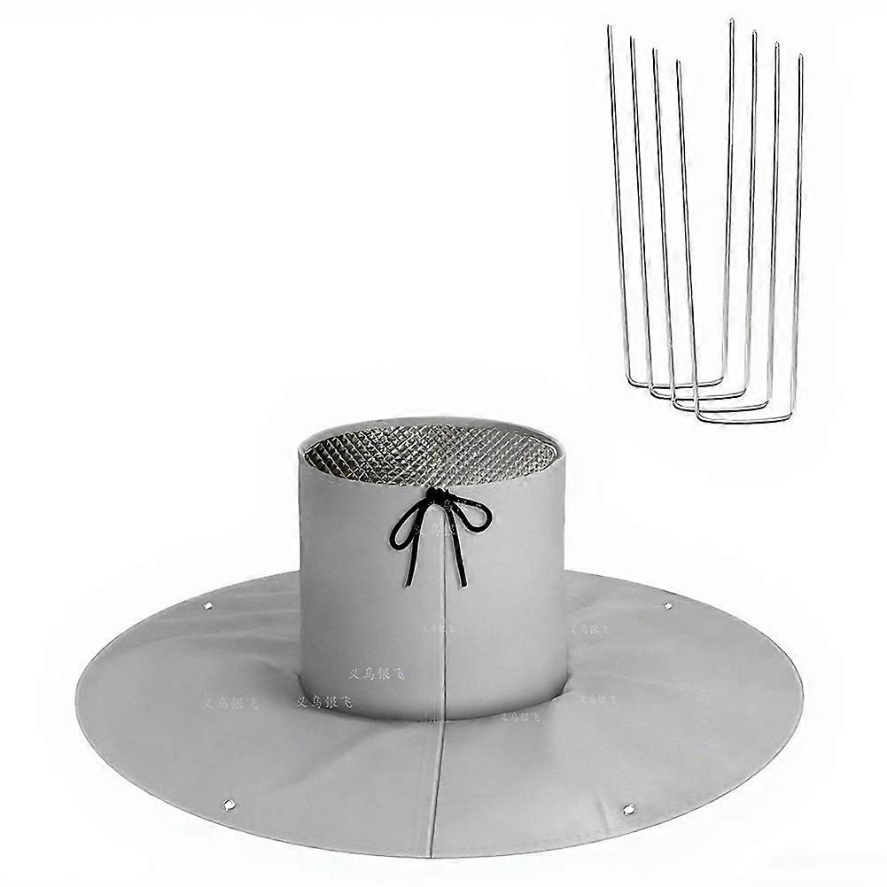 Tree Root Insulation Protective Cover Winter Palm Tree Root Protector Palm Tree Root Frost Freeze Protection Bag Gray