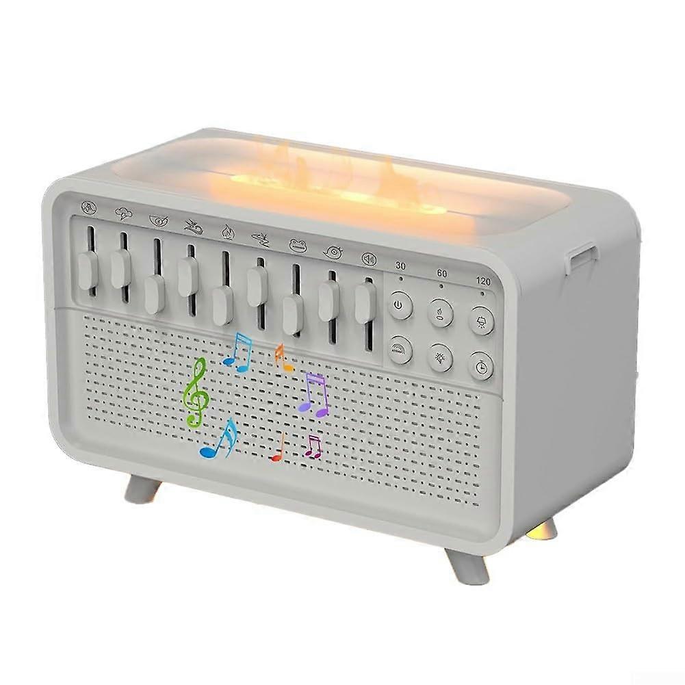White Noise Machine Aromatherapy Diffuser Humidifier Night Light Speaker 8 Sound Settings ABS Material