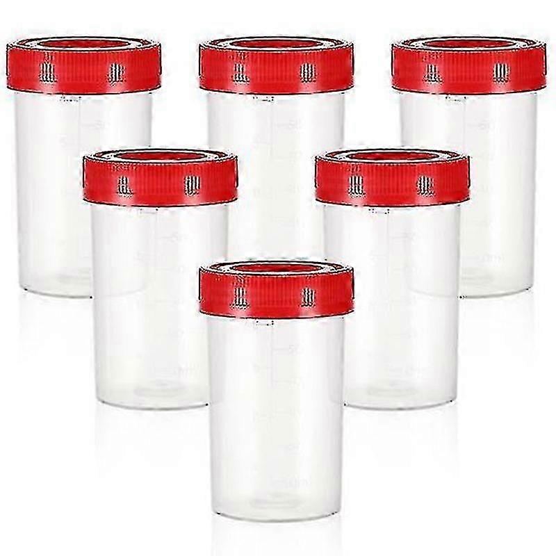 25-26 10 Pcs Specimen Containers Sample Bottles Urine Sample Pots Sample Cups With Lids