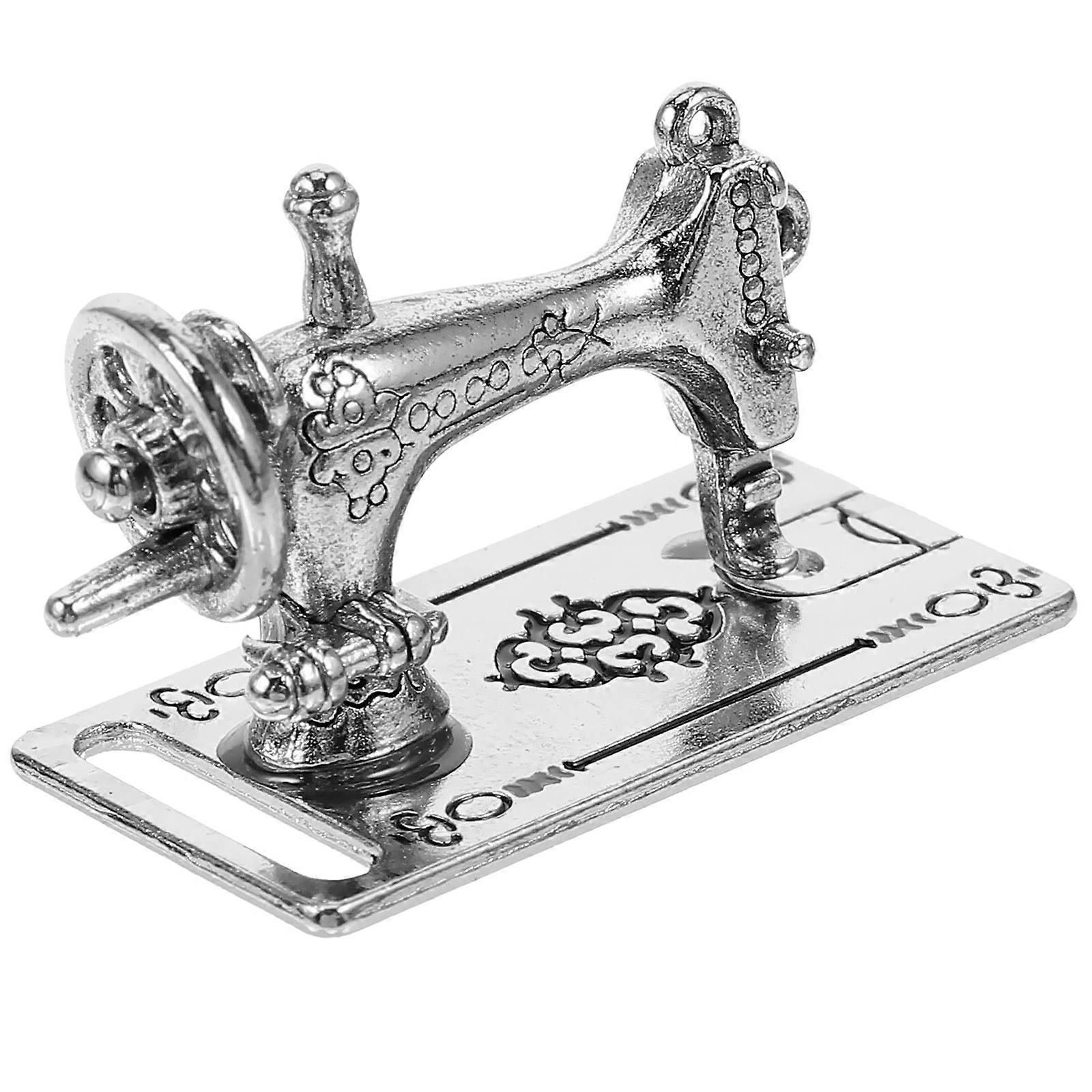 Mini Sewing Machine Model Miniature House Sewing Machine Tiny House Accessory