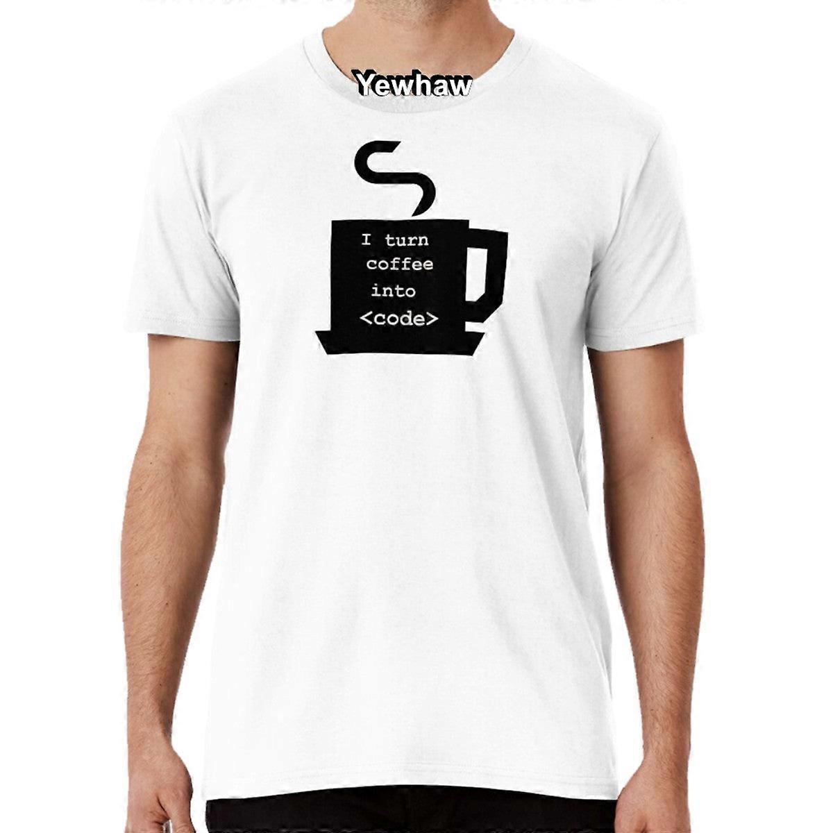 Developer - I Turn Coffee Into Code T-shirt Programmer Programming Dev Girl