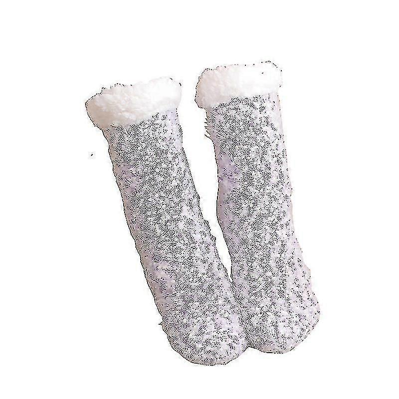 Fuzzy Socks Warm Soft Padded Slipper Sock Sleep Stocking
