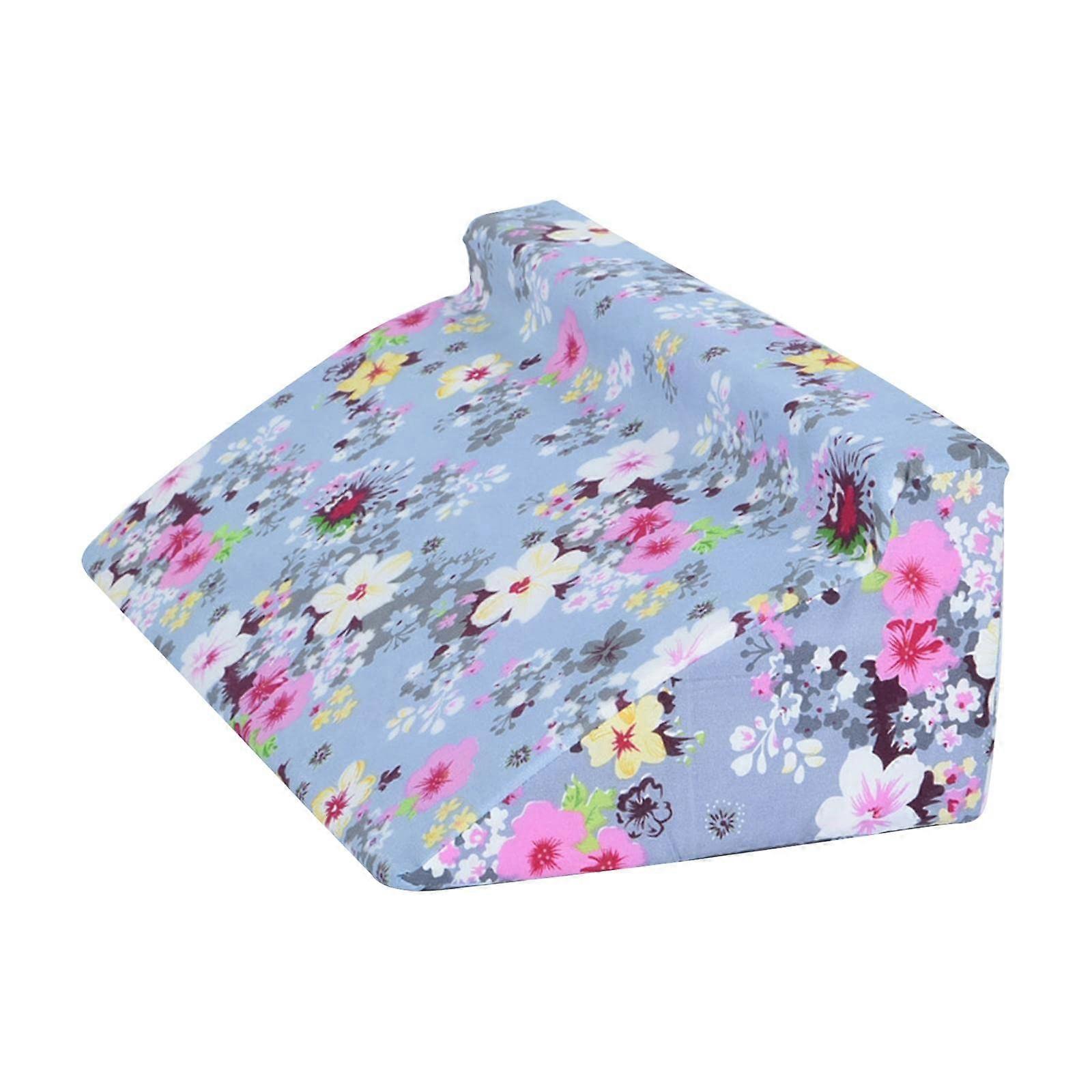 Wedge Pillow Adjustable For Sleeping Reading In Bedroom Snoring Cushion Flower Pattern