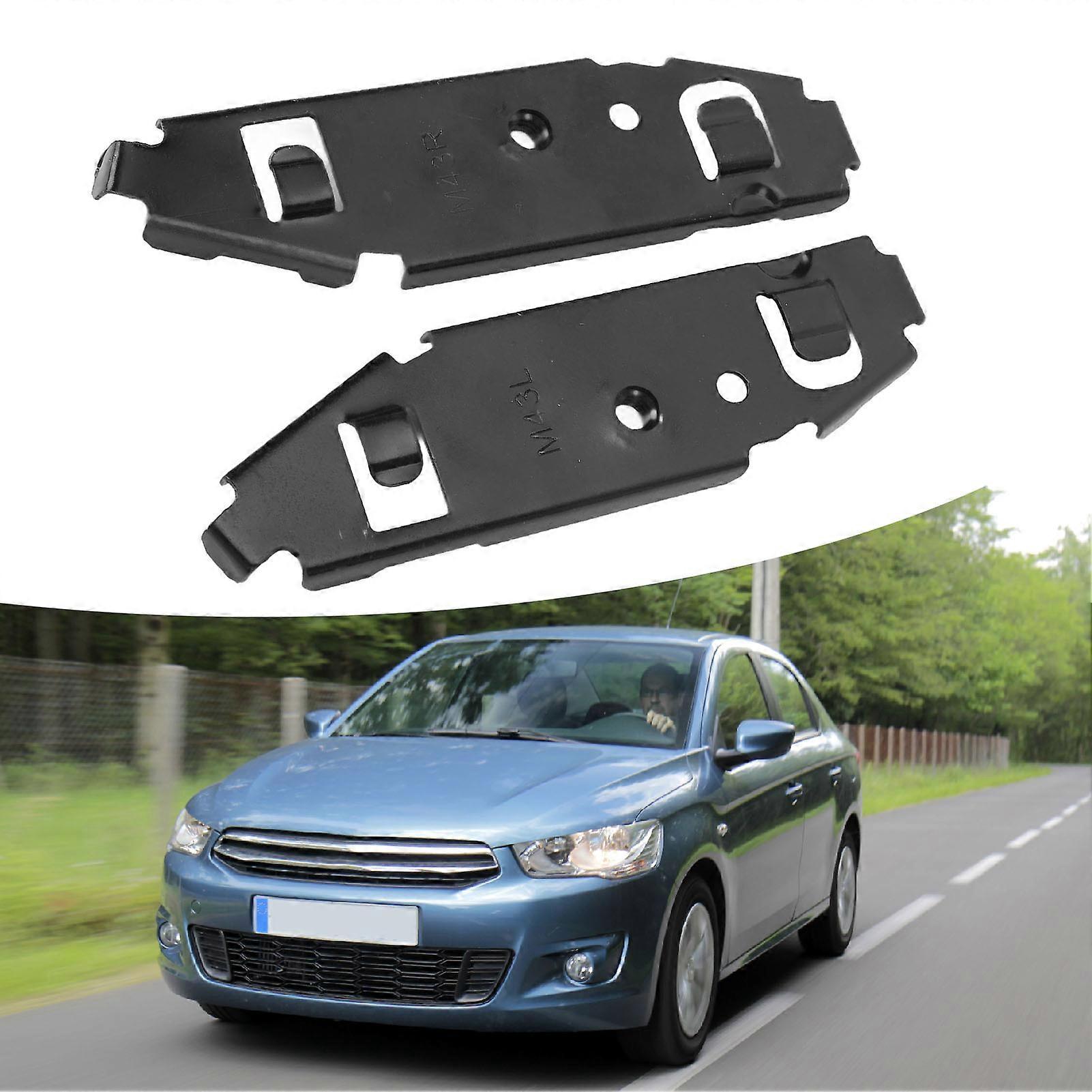 1 Pair Front Bumper Holder Bracket 1608700480 Metal Enhanced Safety Front Bumper Support Bracket for C-Elysee 2012 to 2017 