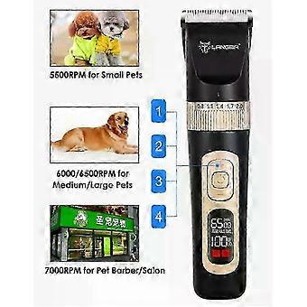 2025 Tondeuse professionnelle pour poils d’animaux Ciseaux électriques Animaux Toilettage Tondeuse LCD Affichage Tondeuse à poils de chien Coupe-tondeuses USB
