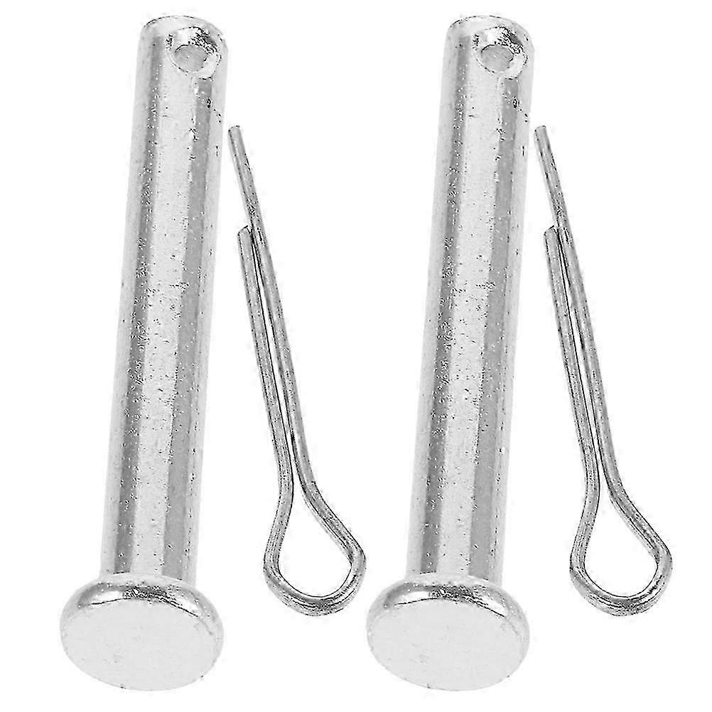 Popcorn Machine Accessory Small Cotter Pins Commercial Use Silver 4.10X0.80X0.80cm 2 Pairs