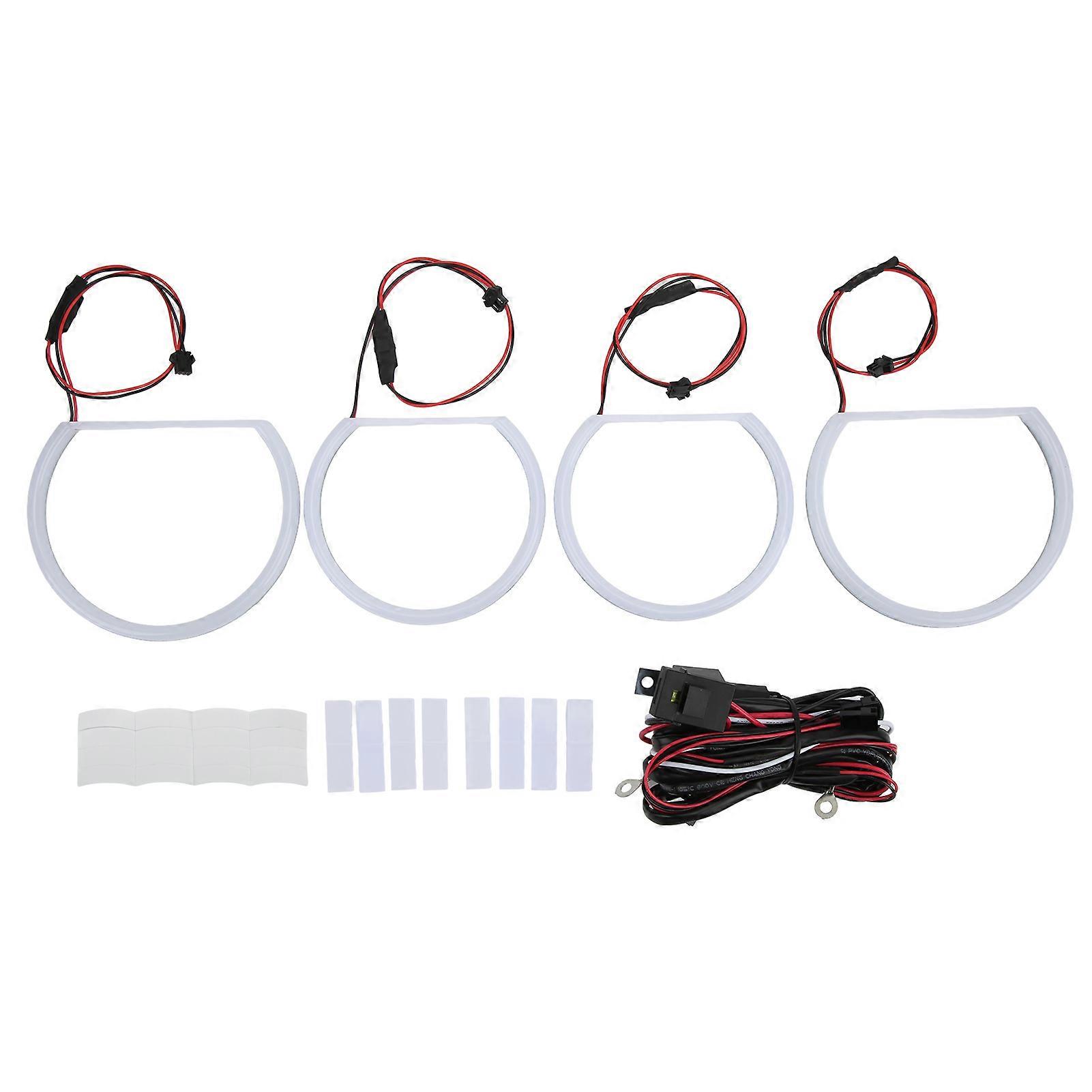 White LED Angel Eyes for E90 E91 E46 - Halo Rings Lighting Kit