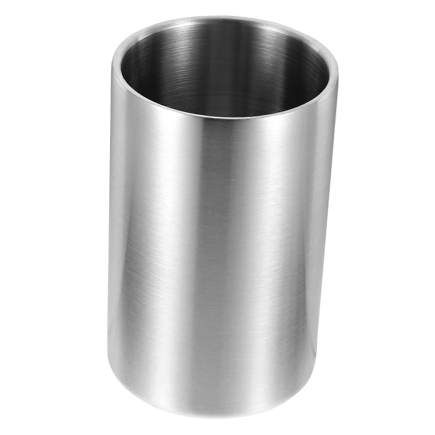 Stainless Steel Double Layer Ice Storage Bucket Multi Functional Wine And Beer Cooler For Parties And Events Easy Clean