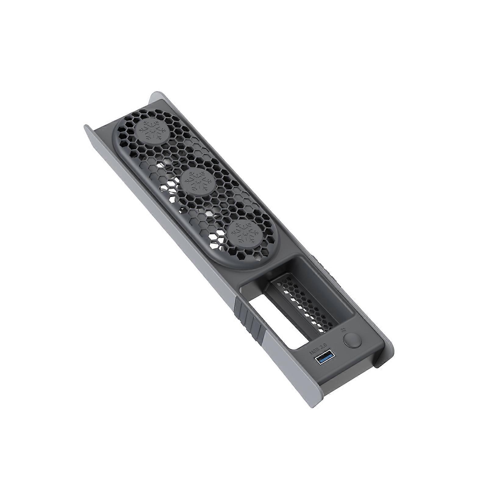 High Efficiency Cooling Fan for P5 Professional/Slim Digital and Disc Edition Build-in 3 Cooling Fan with LED Light  grey