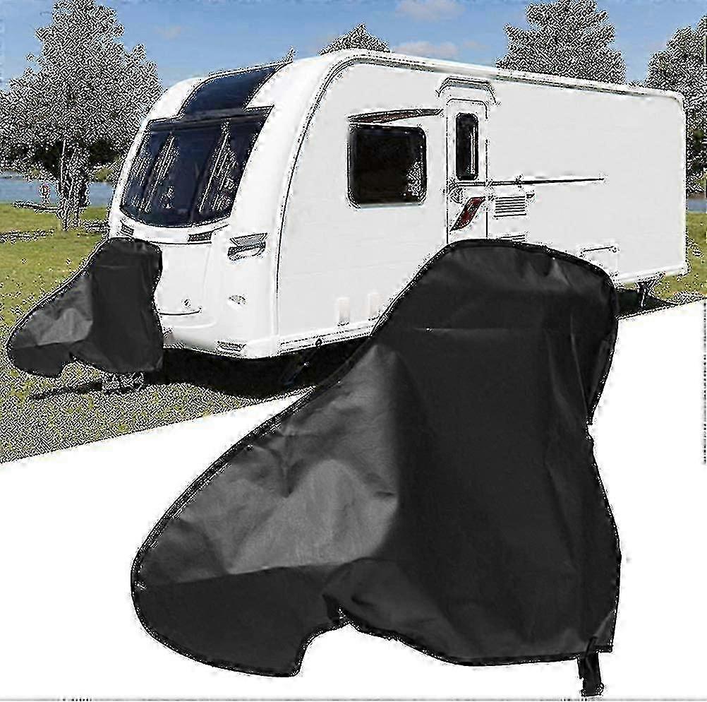 Enhanced Drawbar Protection Cover for Caravans and Trailers