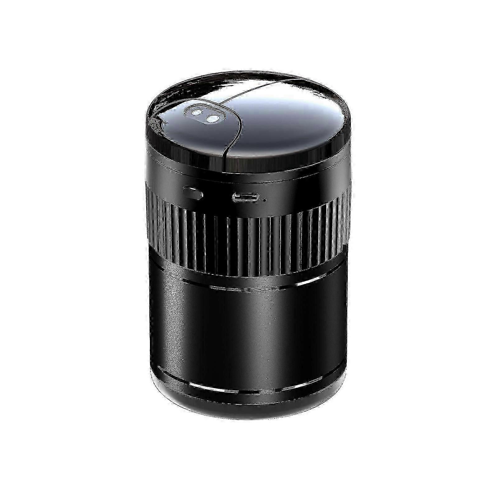 Automatic Infrared Sensor Ashtray with USB Recharge Smokeless Design & Light-Sensitive Mirror for Car Interior hwy683SH