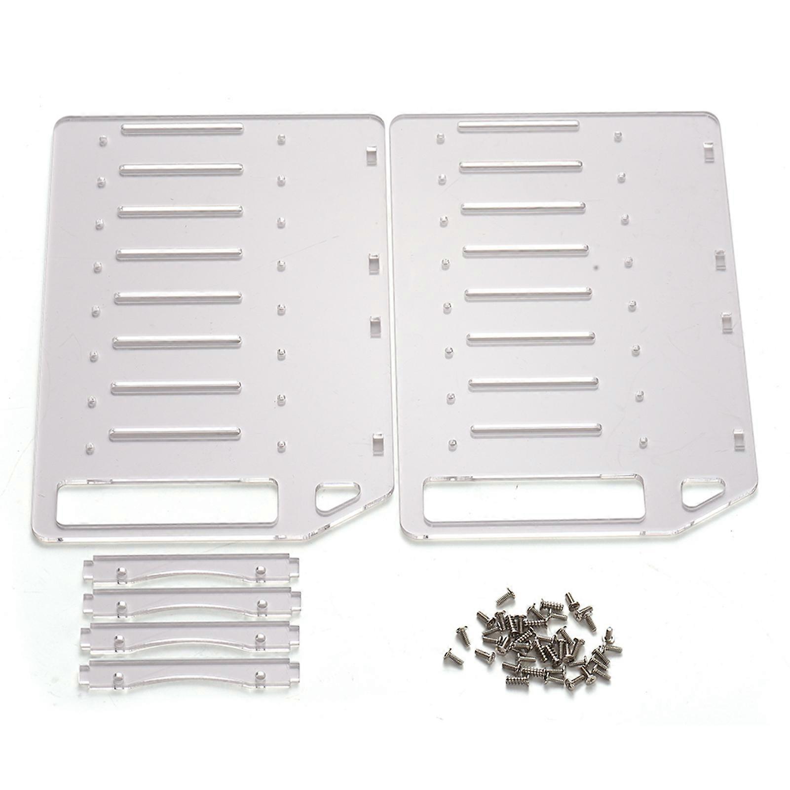 Hard Drive Rack Enclosure 4/6/8/10 Bay Acrylic Cooling Solution for 3.5" HDDs