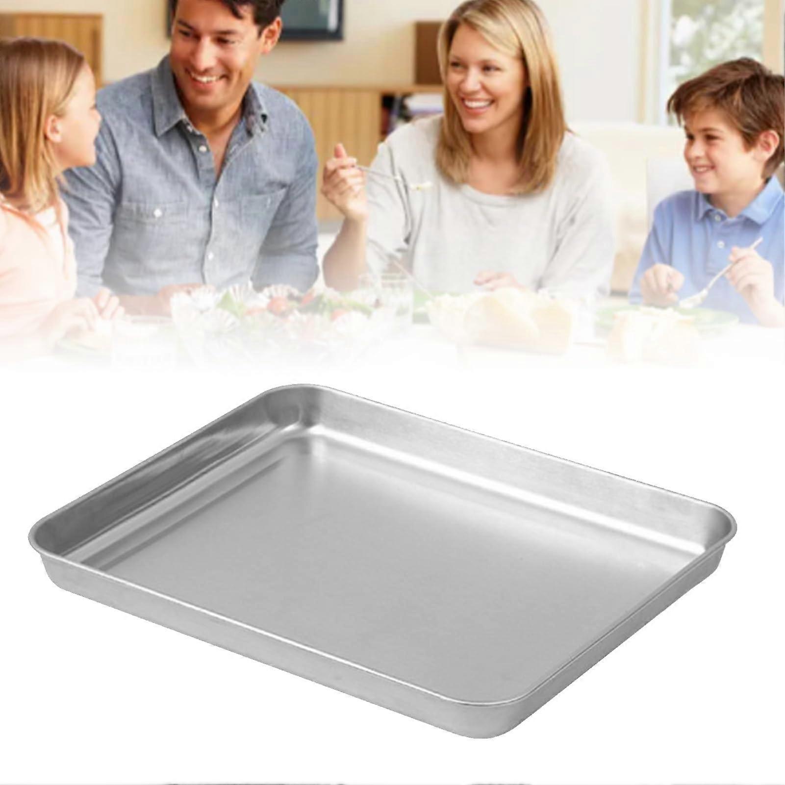 Baking Tray Stainless Steel Thickened Steam Tray Rectangular Large For Bread Baking Sheet