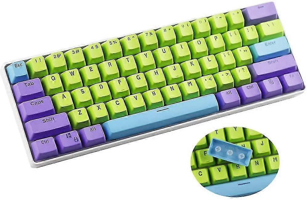 61 Pbt Keycaps 60 אחוז, דאקי אחד אחד 2 מיני Keycaps פרופיל Oem