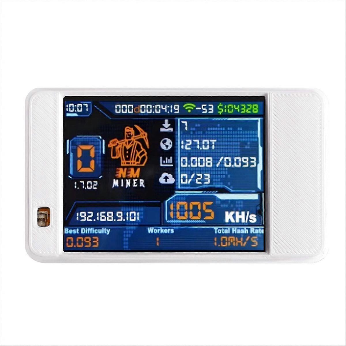 NMMiner NerdMiner Upgrade 992 /S Hashrate ESP32-2432S028 2.8In Display CYD Colorful Case Bitcoin Cr