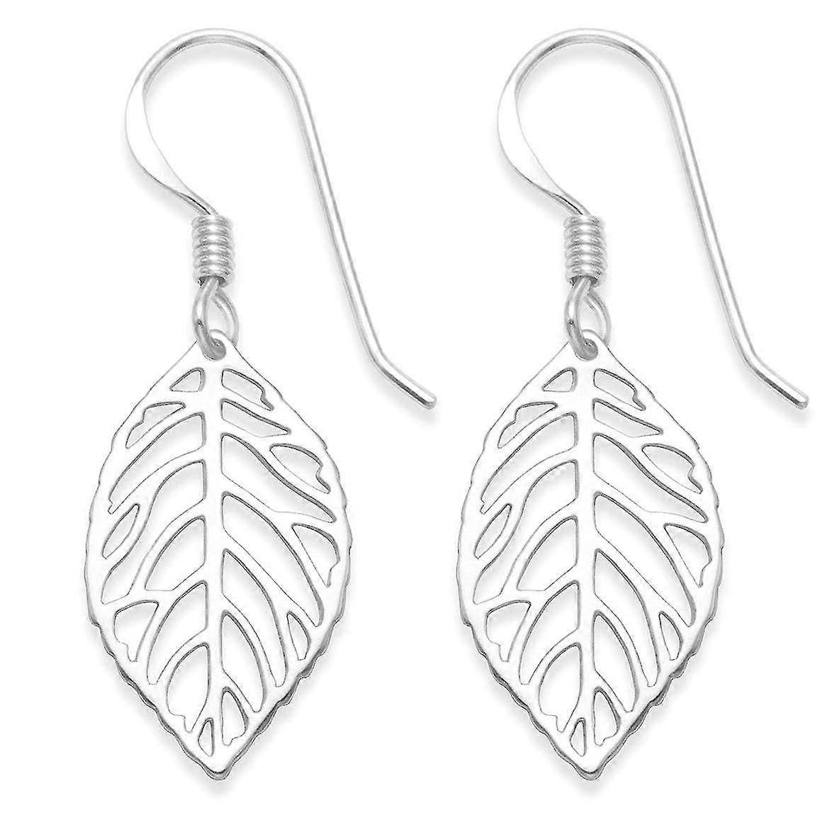 Leaf Earrings - Leaf Skeleton Drop Earrings - Leaf Size 18mm X 10mm