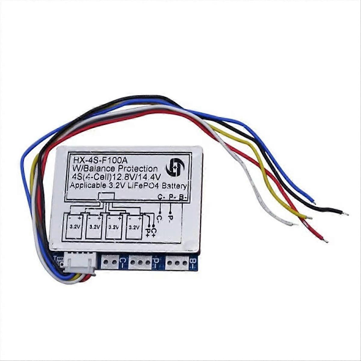  4S 100A 12.8V Lithium Lifepo4 Battery Protection Board with Balance Function Professional Lifepo4 E