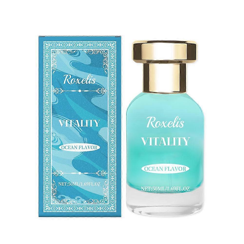 Blue Ocean Energizing Perfume 50ml Long Lasting Fresh Scent With Natural Plant Extracts For All Day Confidence And Mood