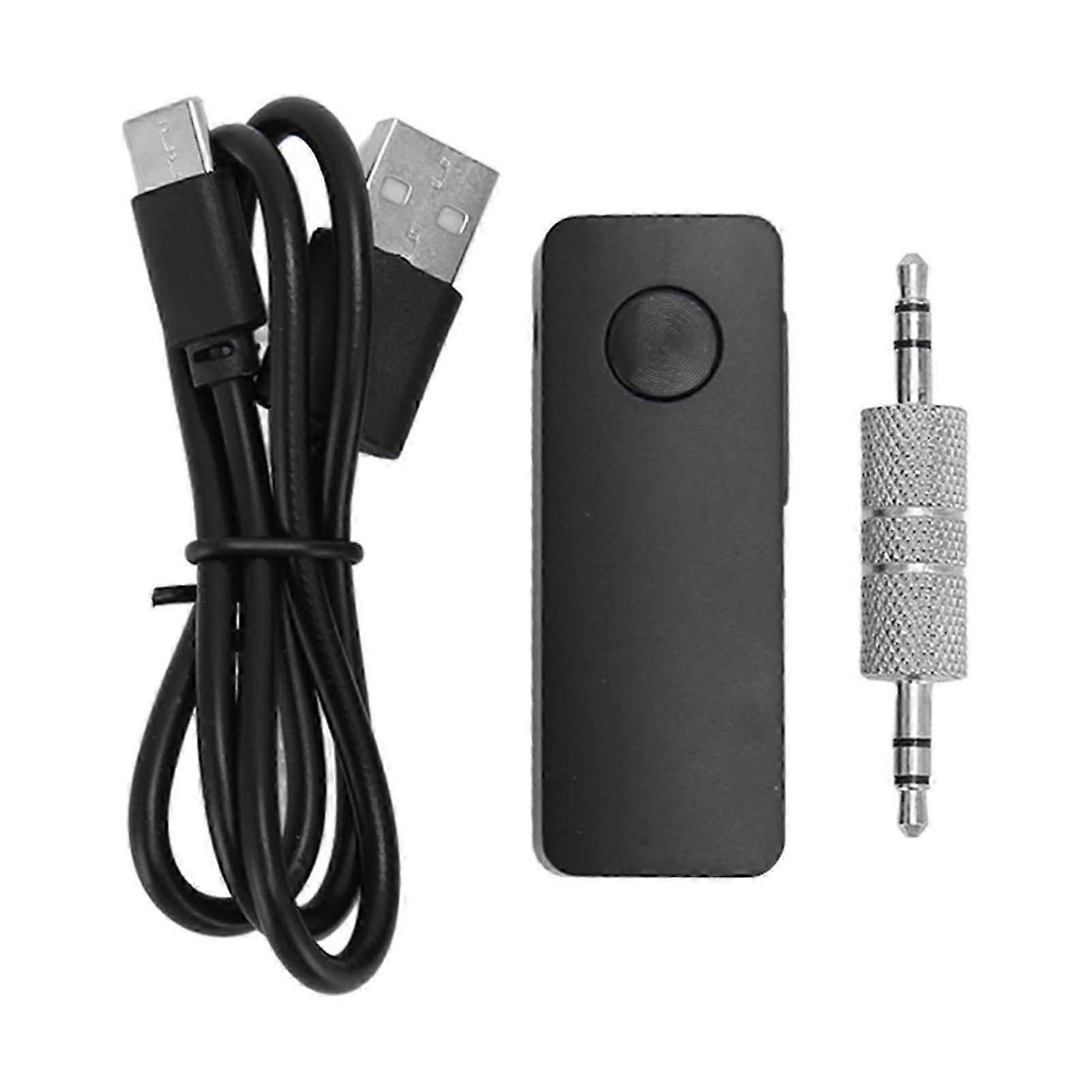 Bluetooth Transmitter Receiver Bluetooth 5.3 Car Audio Stereo Headphone Speakers Wireless Adapter with 3.5mm AUX JackHwy