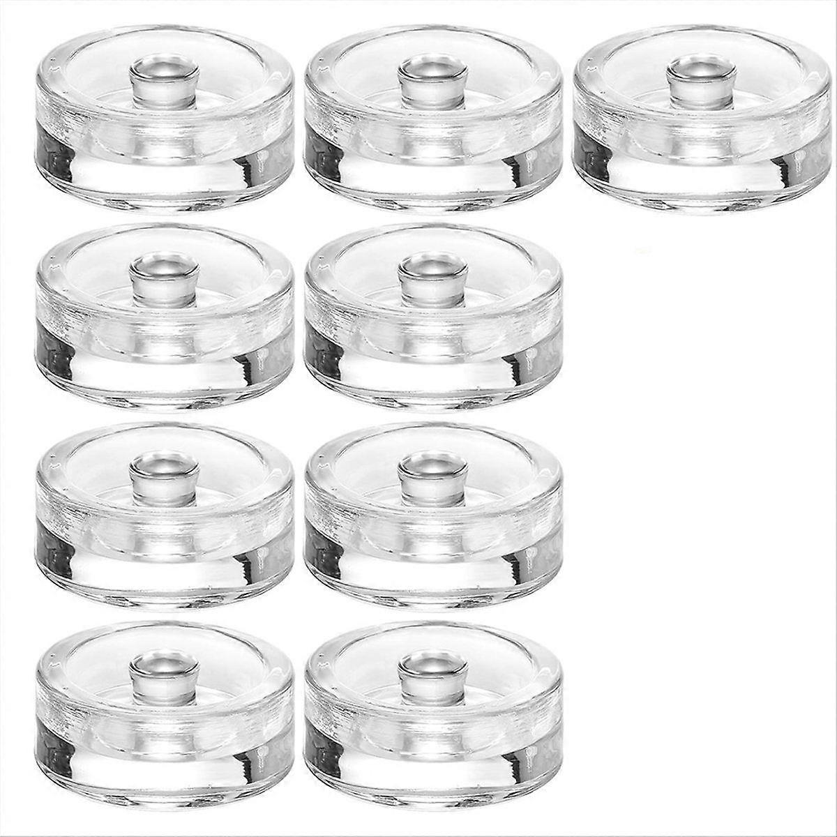 Lot de 9 poids en verre de fermentation avec poignée, pour bocaux à large ouverture, couvercles de fermentation lourds, récipients de décapage