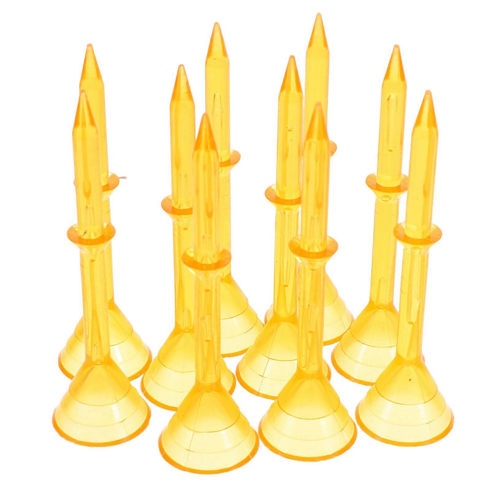 Plastic Golf Ball Peg Replacement Tees 10Pcs Outdoor Accessories