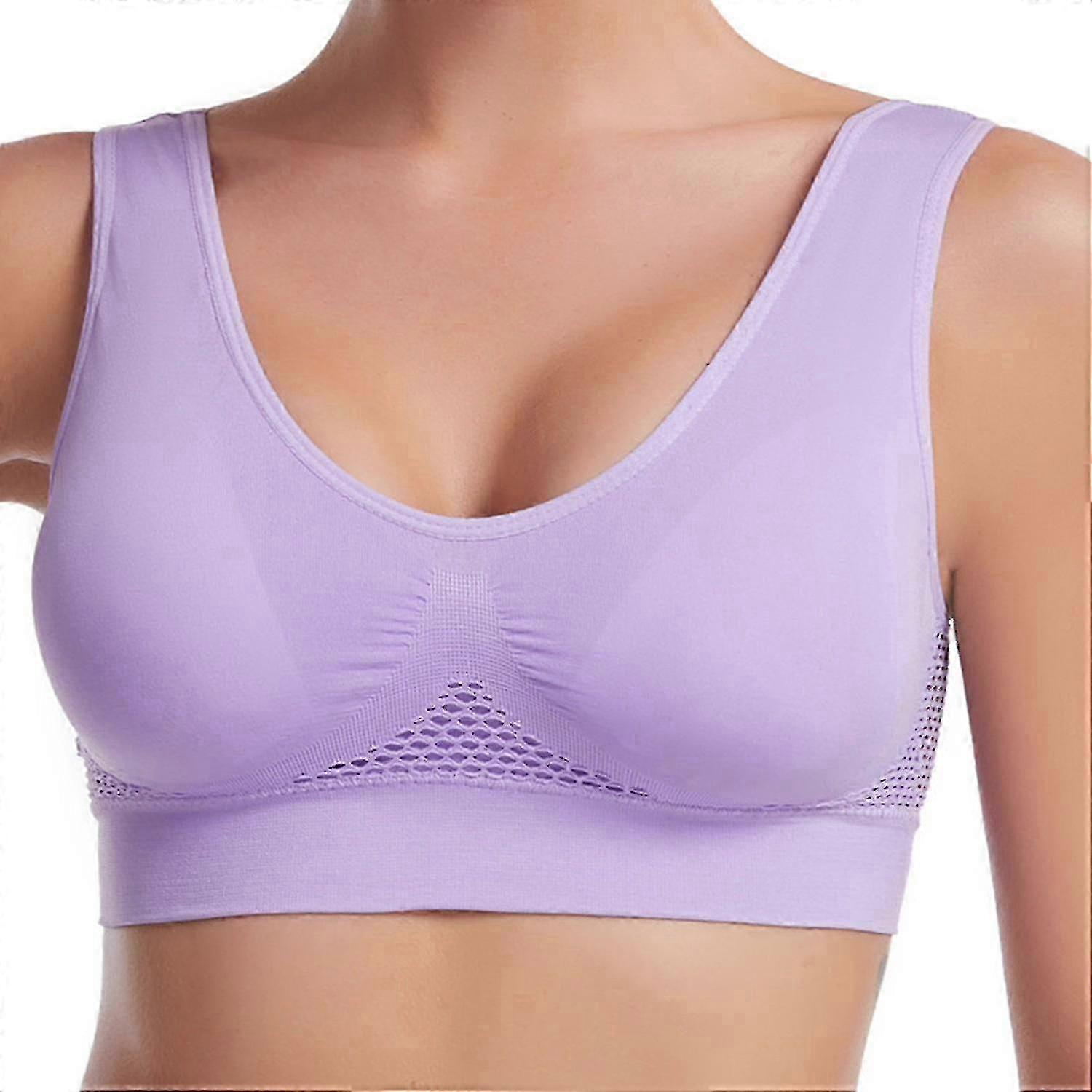 Wireless liftup air bra for plus size - cool and breathable mesh