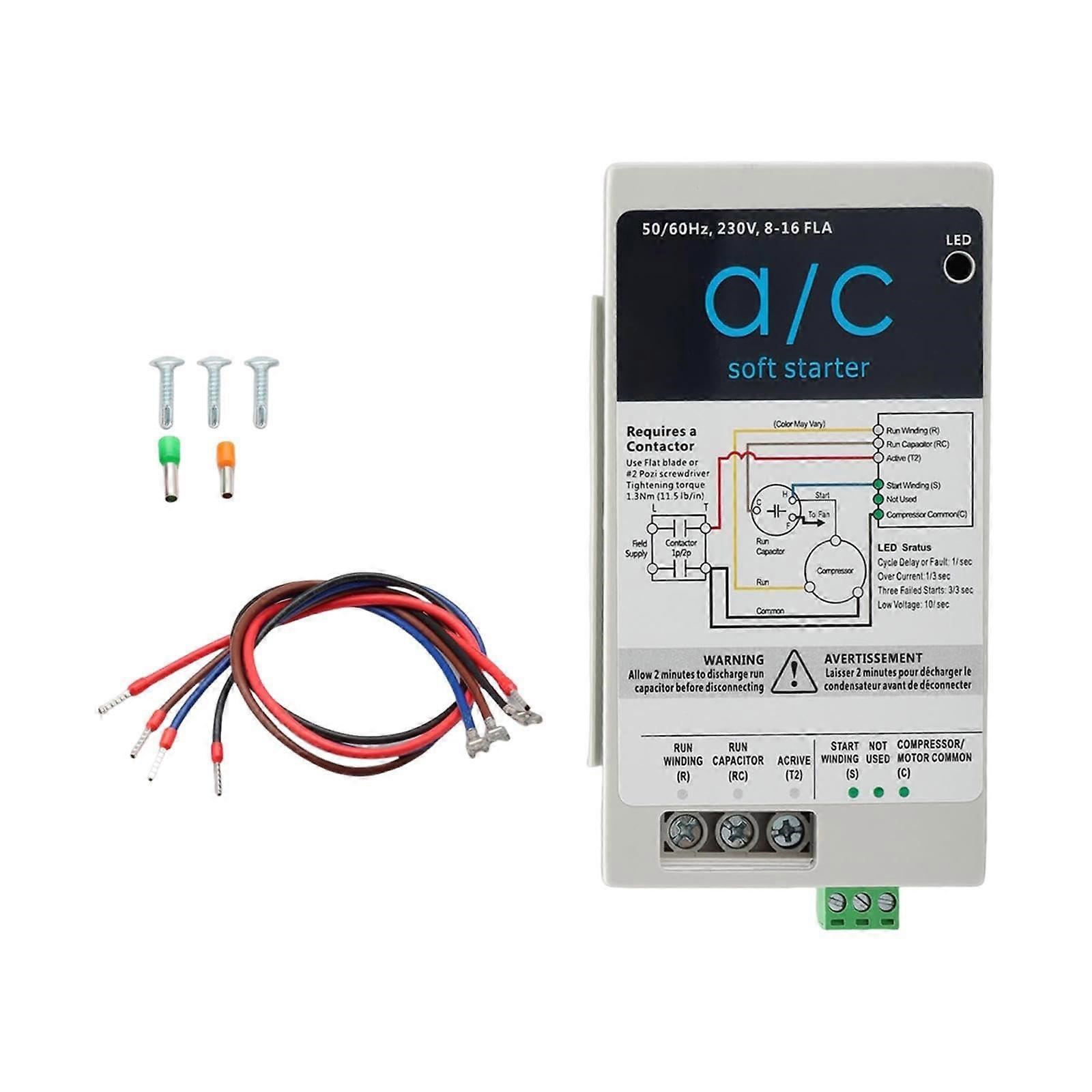 Quiet Motorhome Air Conditioner Soft Start Module Power Efficiency Optimization Heat Resistant PP Material Design Multicolor