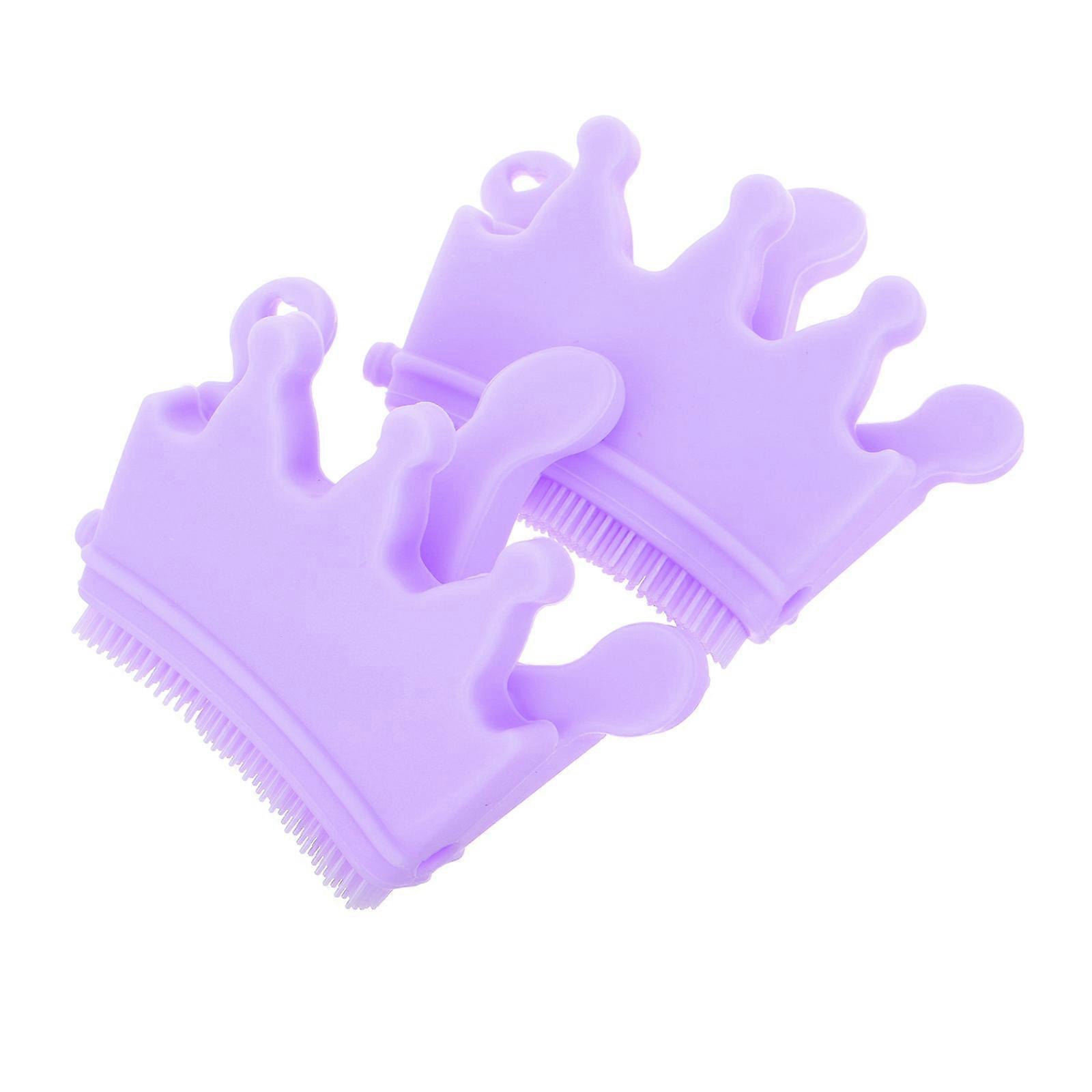 Silicone Nail Tools Crown Molds for Manicure Finger Separator Lavender