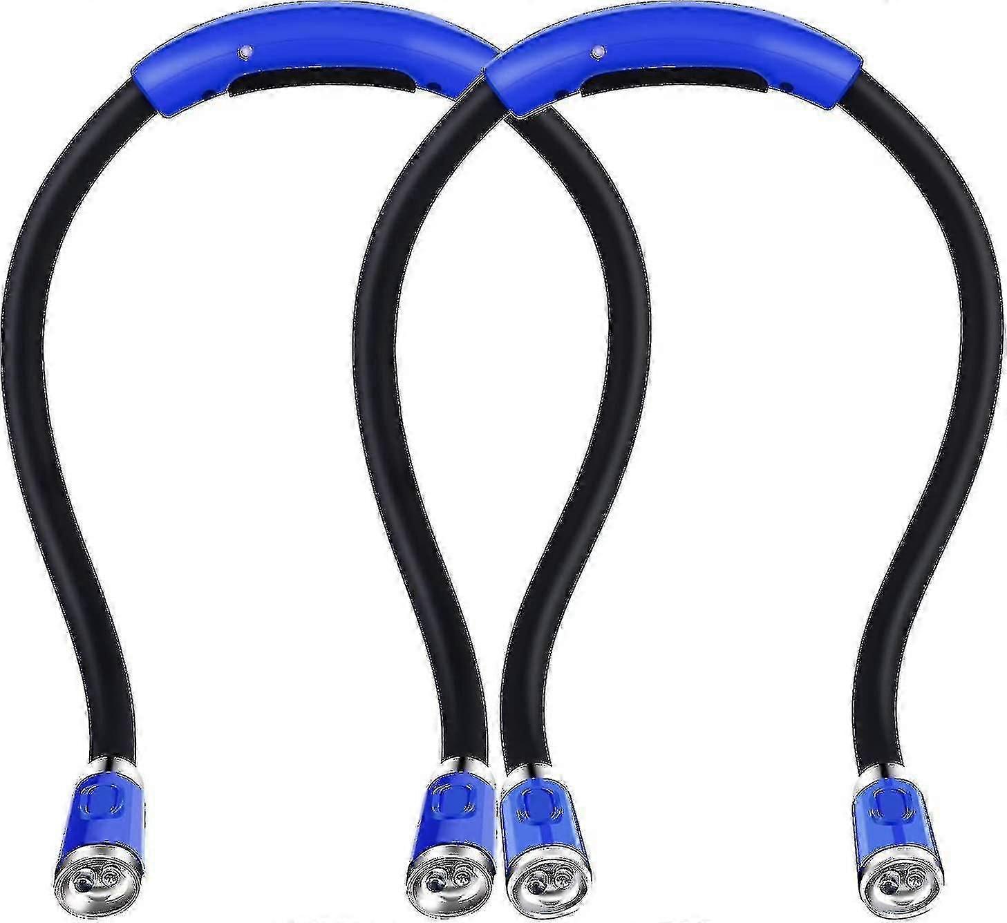 2 Pack Neck Hug Reading Light 4 Led Book Light Usb Rechargeable Reading Light