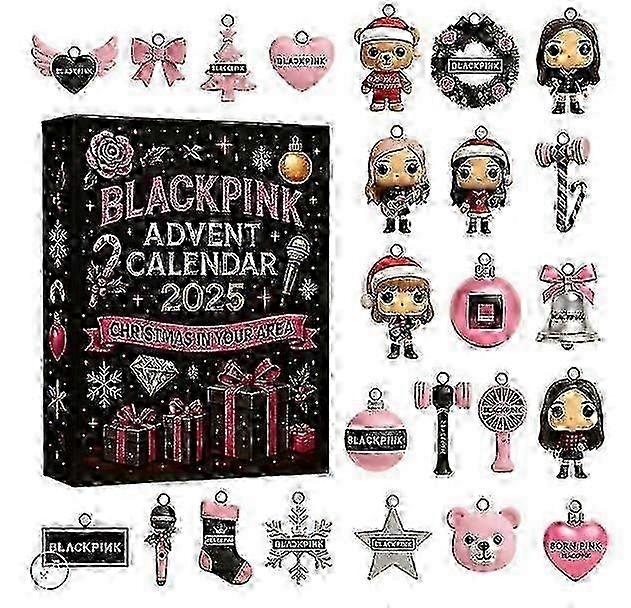 Blackpink Ημερολόγιο Advent Blind Box Χριστουγεννιάτικο Δέντρο Διακόσμηση Ακρυλικό Μενταγιόν