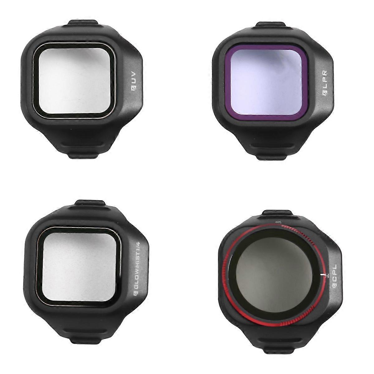  4 Pcs Filters for Mini 5 Pro Included UV, CPL, LPR and Glow Mist 1/4 Drone Filter