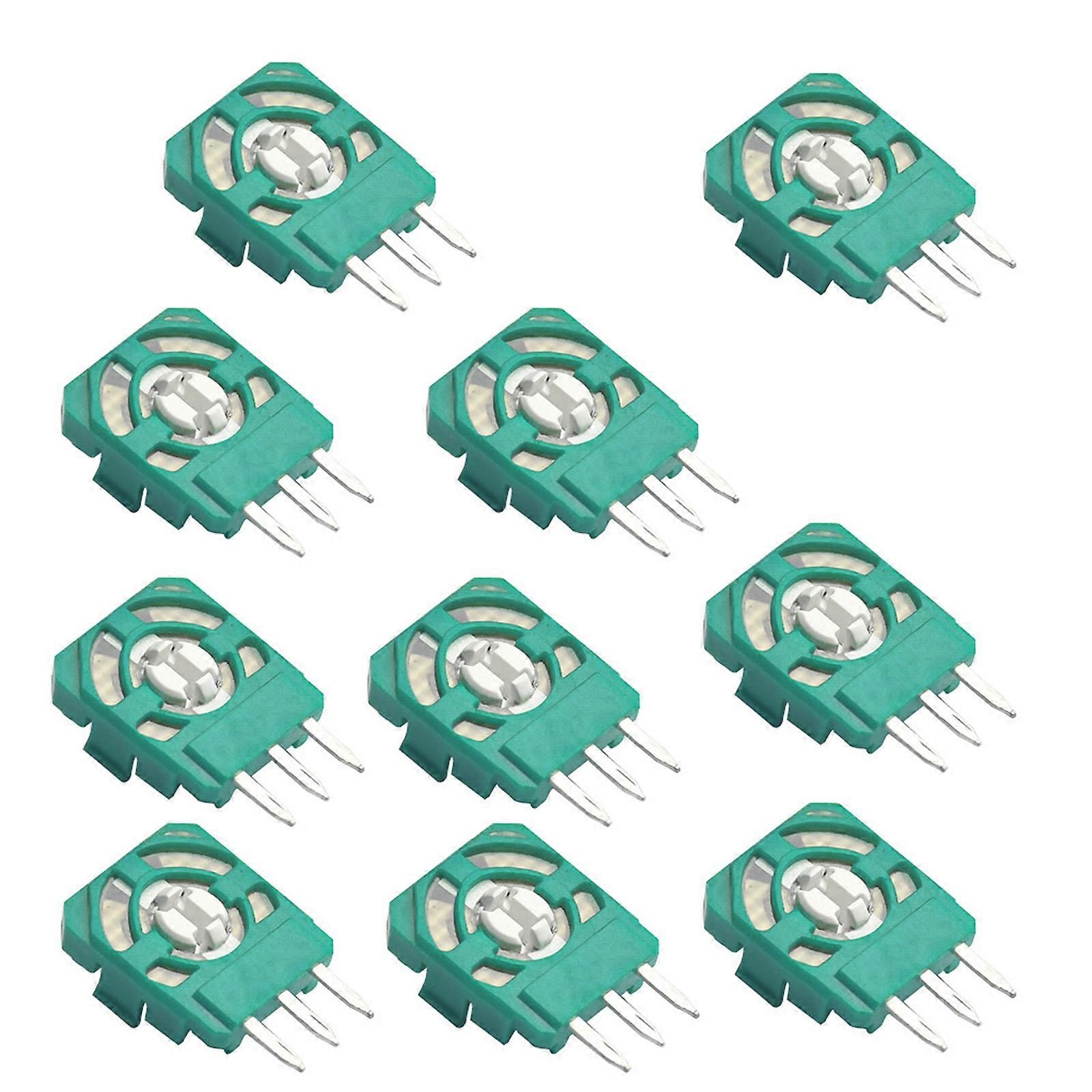 10 Pieces 3D Analog Joystick Potentiometer 2K3Ω 3-Pin Sensor Module Axis Resistor for  Controller Multicolor