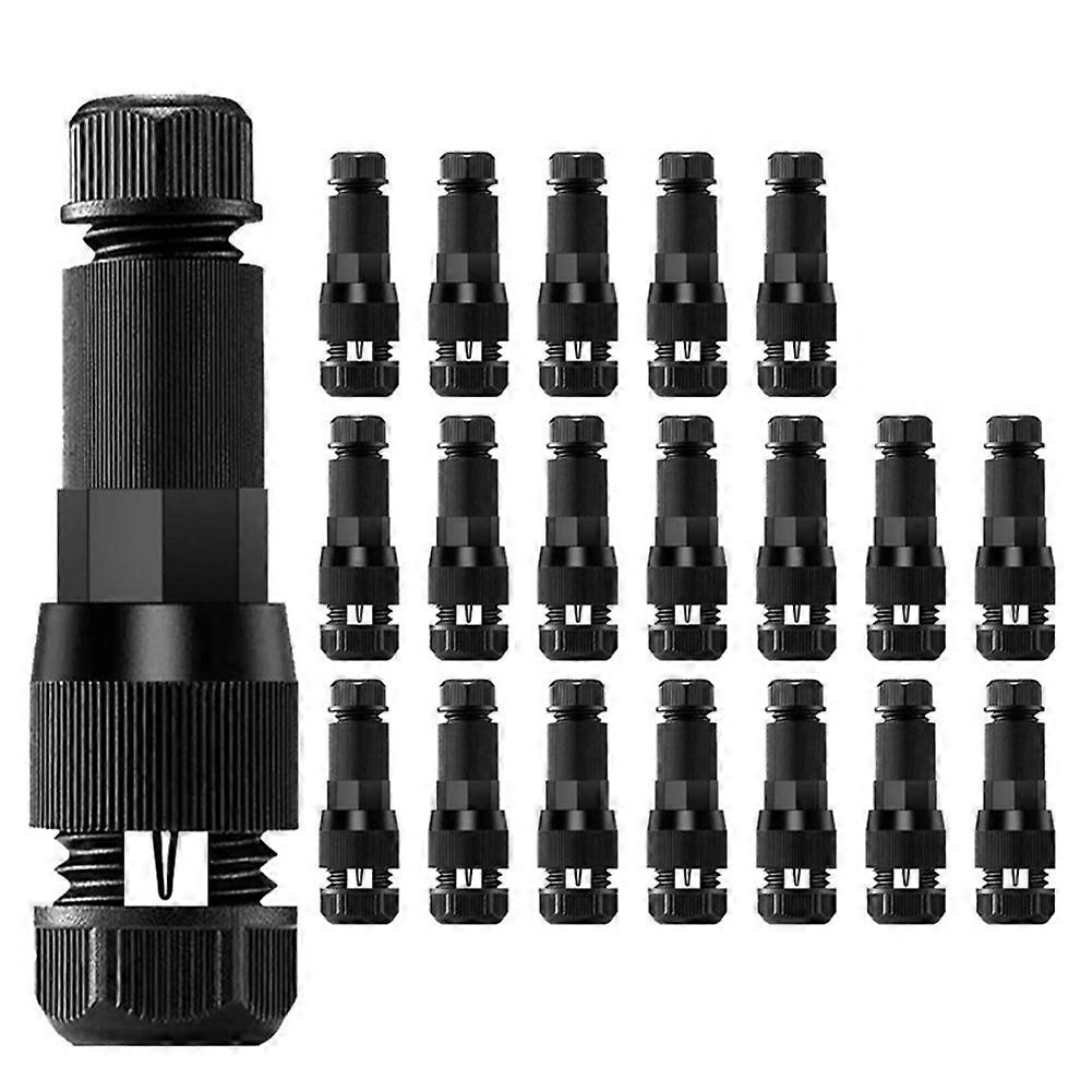20pcs Low Voltage Wire Connector Non Stripping Wire for Lawn Lamp