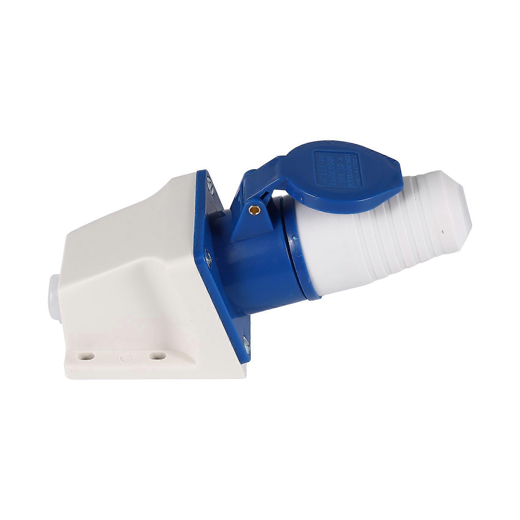 16 Amp 3 Pin Embedded Connection Waterproof Plug Socket