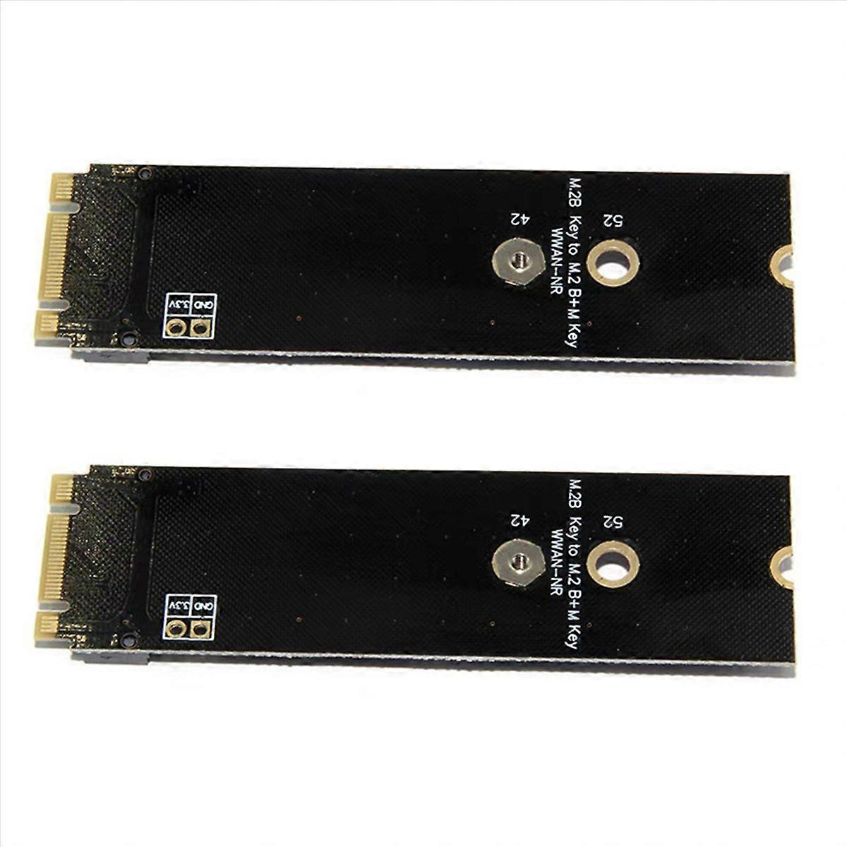 2X M.2 B-Key to M.2 M-Key NVME or B-Key Adapter Card 4G 5G Network Card Module with SIM Card Slot