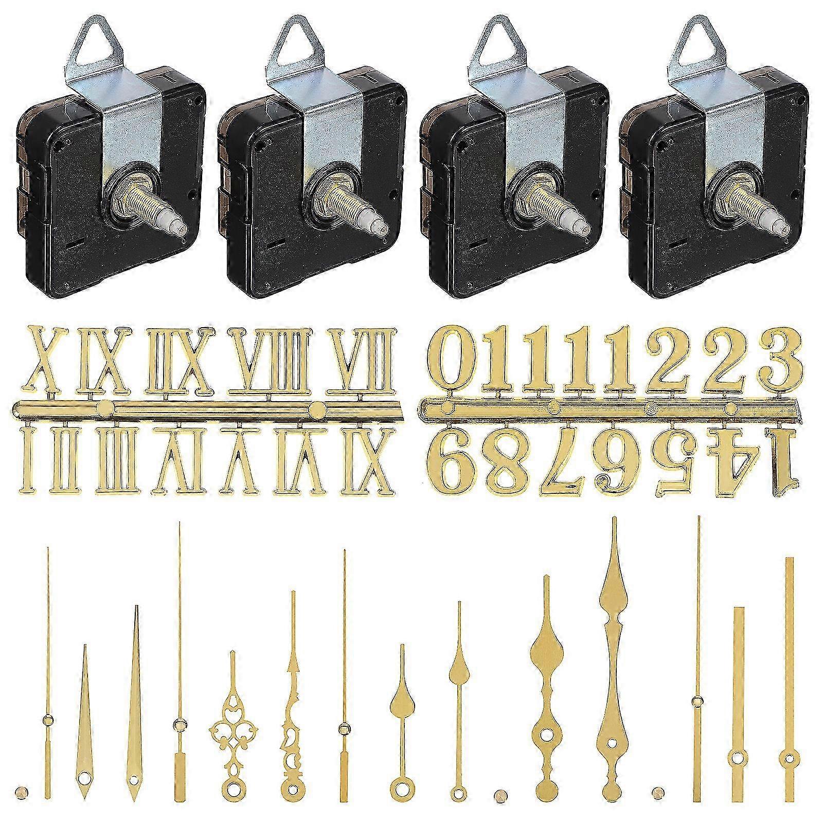 1 Set Clock Numerals Kit Quartz Clock Mechanism Kit Replacement Clock DIY Repair Parts for Clocks
