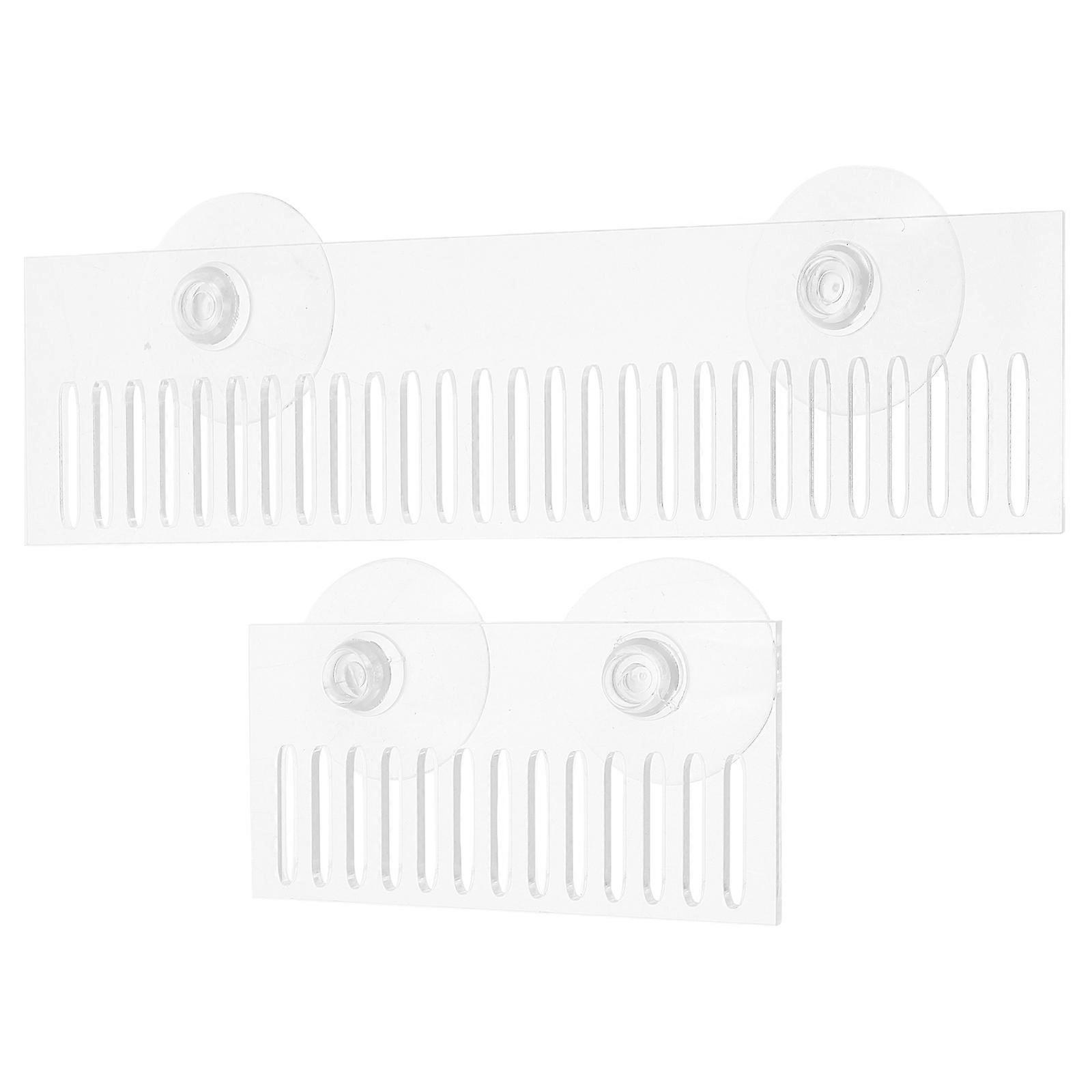 Fish Tank Acrylic Overflow Comb Transparent for Overflow Prevention 2Pcs