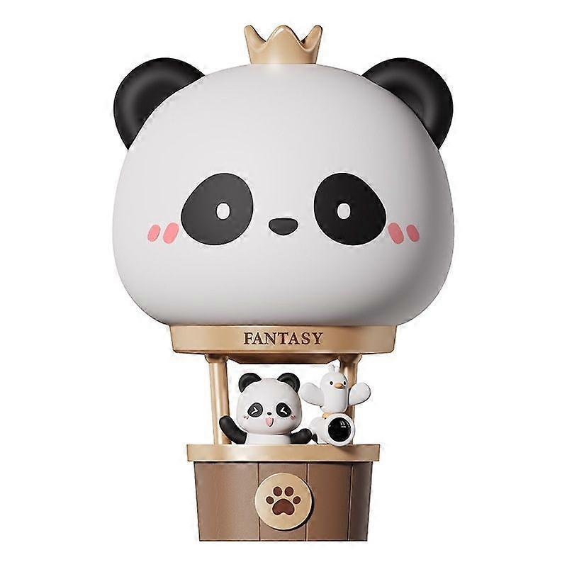 Hot Air Balloon Rechargeable Night Light, Safe Soft Silicone Material,3 Brightness Levels,Tap Control